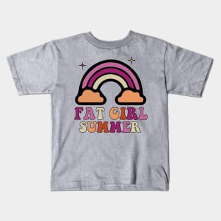 Fat Girl Summer Shirt - Rainbow - Groovy Kids T-Shirt